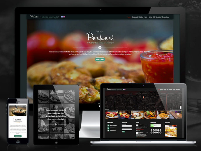 Peskesi Restaurant Website Design